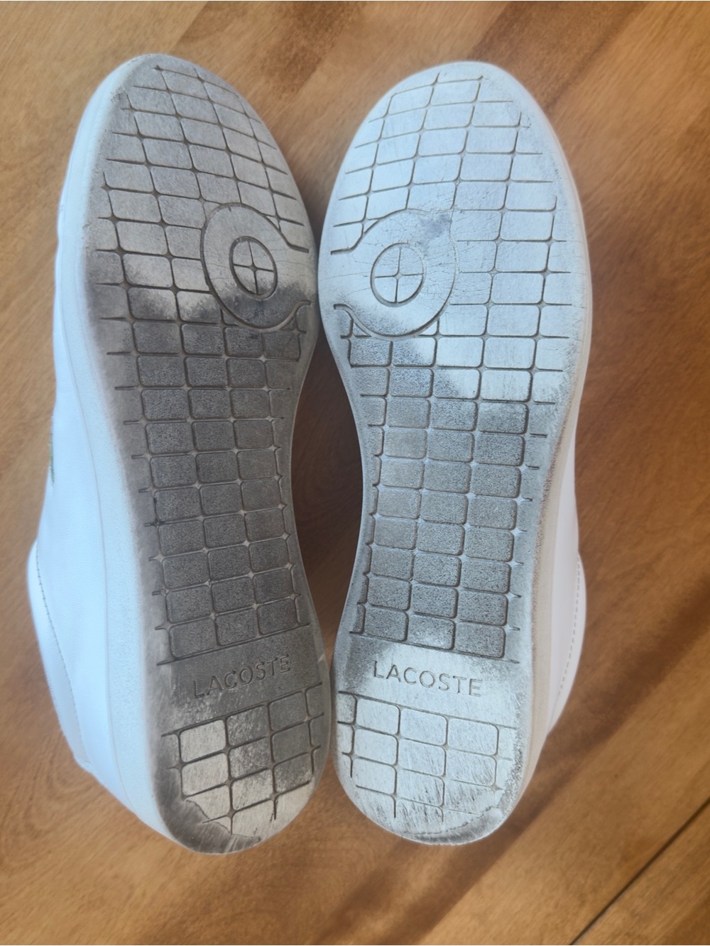 Lacoste White Leather Hydez Low-Top Sneakers Green Croc Logo Men’s 10 - Picture 16 of 16
